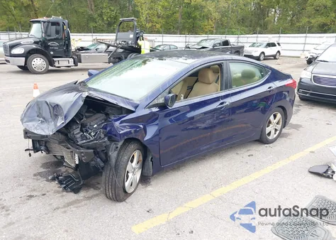 2013 Hyundai Elantra Gls из США, поврежденный, VIN 5NPDH4AE5DH185926